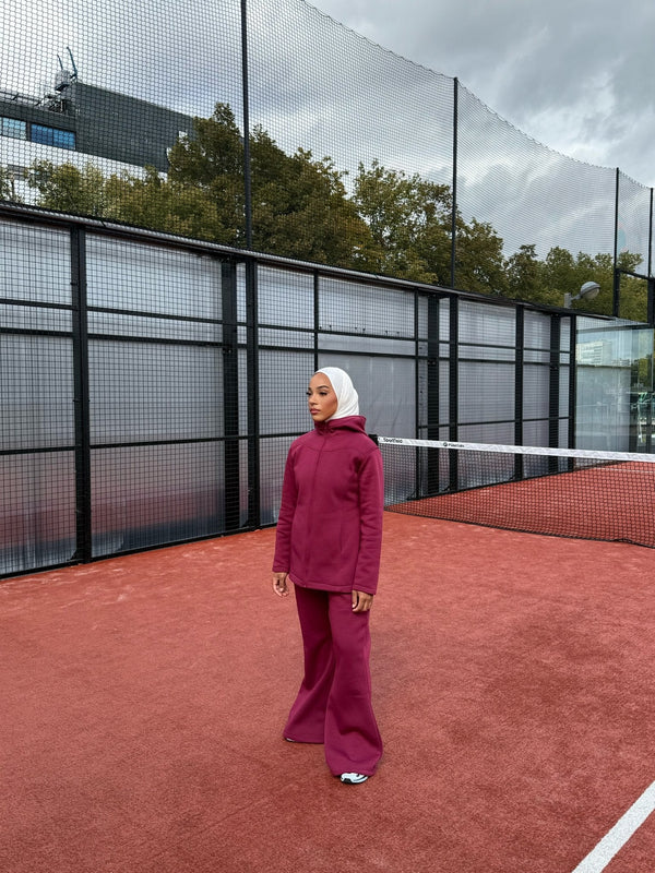 Ensemble Fit Girly Bordeaux