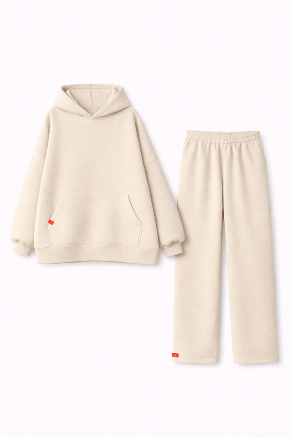 Ensemble Hoodie Heavy Beige (Jupe ou Pantalon)