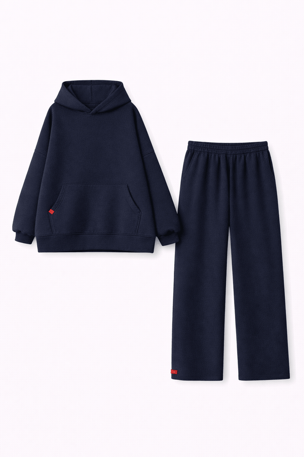 Ensemble Hoodie Heavy Bleu Nuit (Jupe ou Pantalon)
