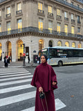 Ensemble Poncho Luna Bordeau