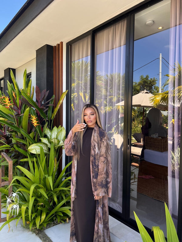Kimono Noor - Marron