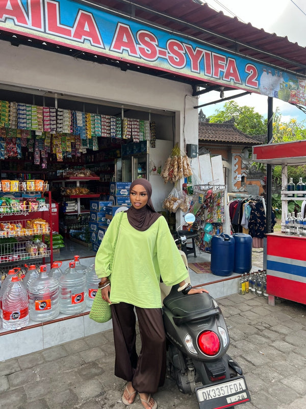 T-shirt Oversize Inaya Vert Anis